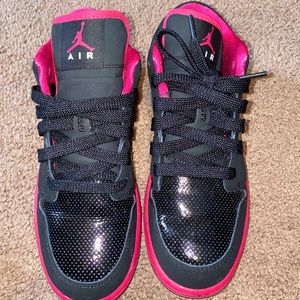 Air Jordan sneakers pink and black